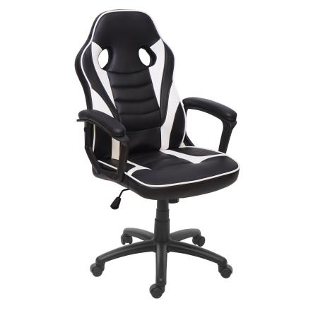 Bürostuhl Racing Chair Gaming-Chair schwarz weiss