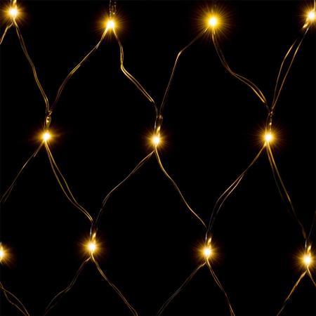 Lichternetz Netzlichterkette Weihnachten 200x150cm Warmweiss