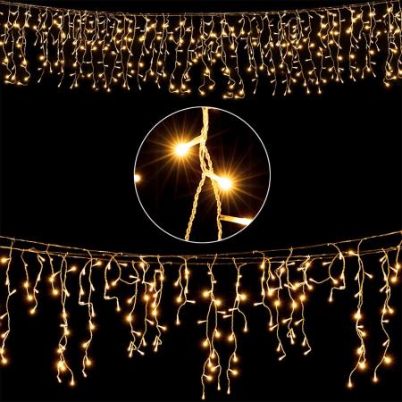 Regen Lichterkette mit 400 LEDs 15 Meter warmweiss