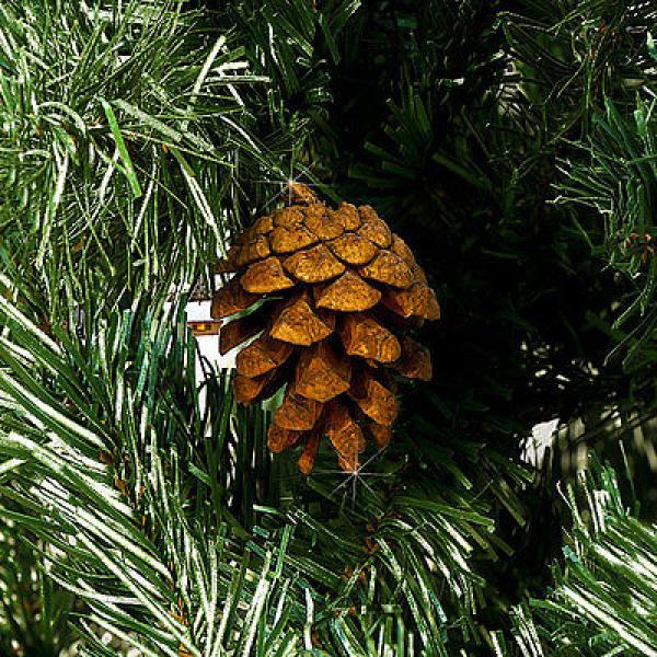 Weihnachtsbaum 180cm mit Schnee + Tannenzapfen + Ständer