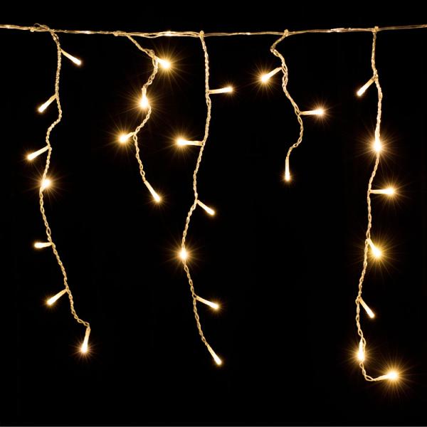 Regen Lichterkette mit 200 LEDs 10 Meter warmweiss